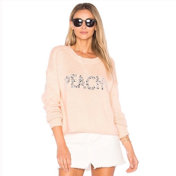 LAST DAY TO PURCHASE NWTs Wildfox “Peachy” Sweater - Picture 3 of 8